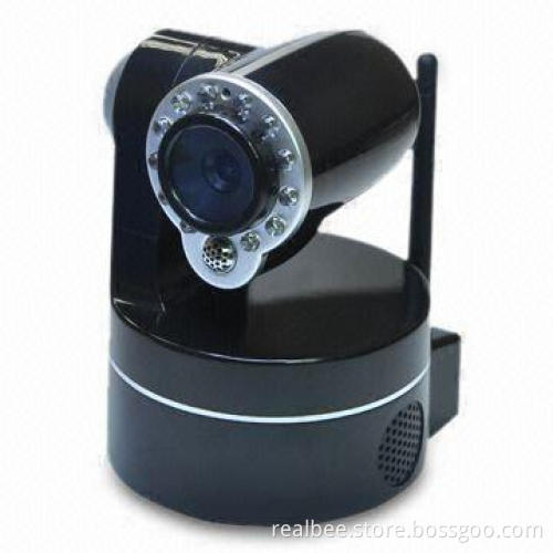 Auto Varifocal IP Camera with Pan/Tilt and MSN Server and Free DDNS, Sized 98 x 110 x 130mm